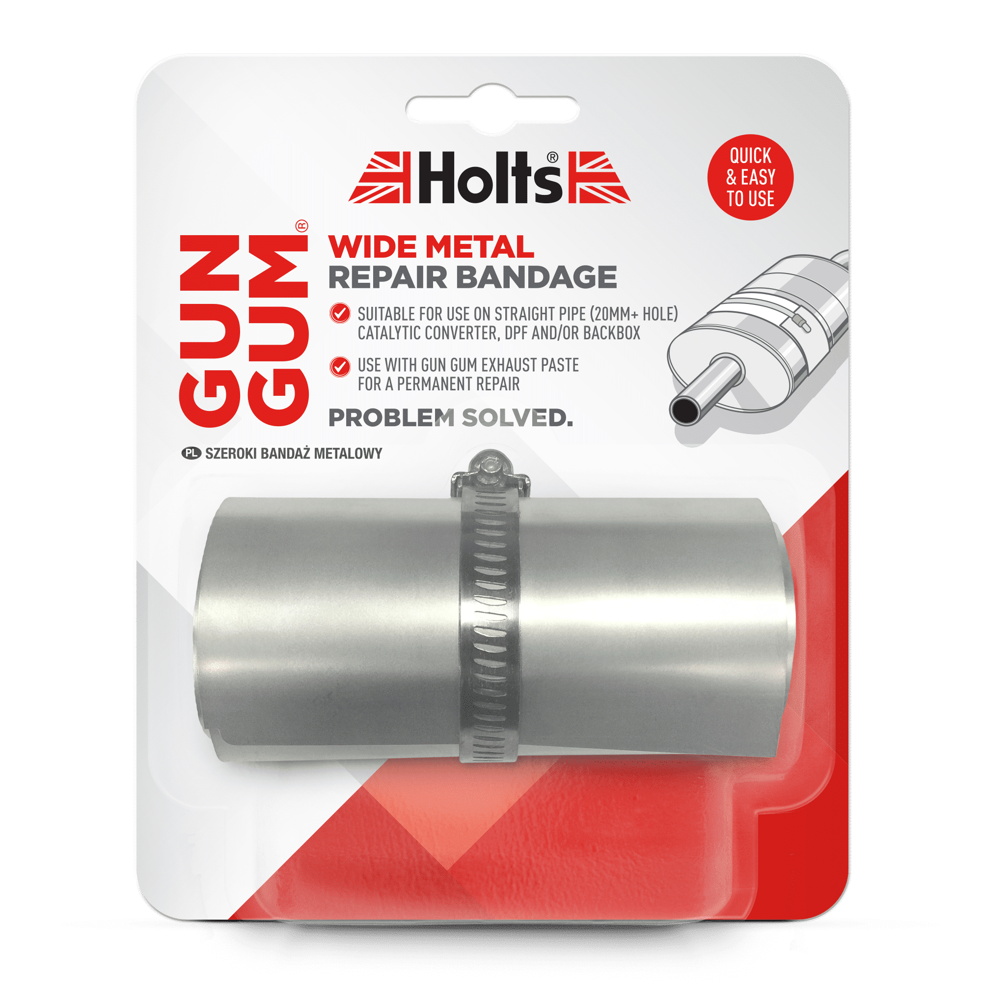 Holts Gun Gum Wide Metal Repair Bandage